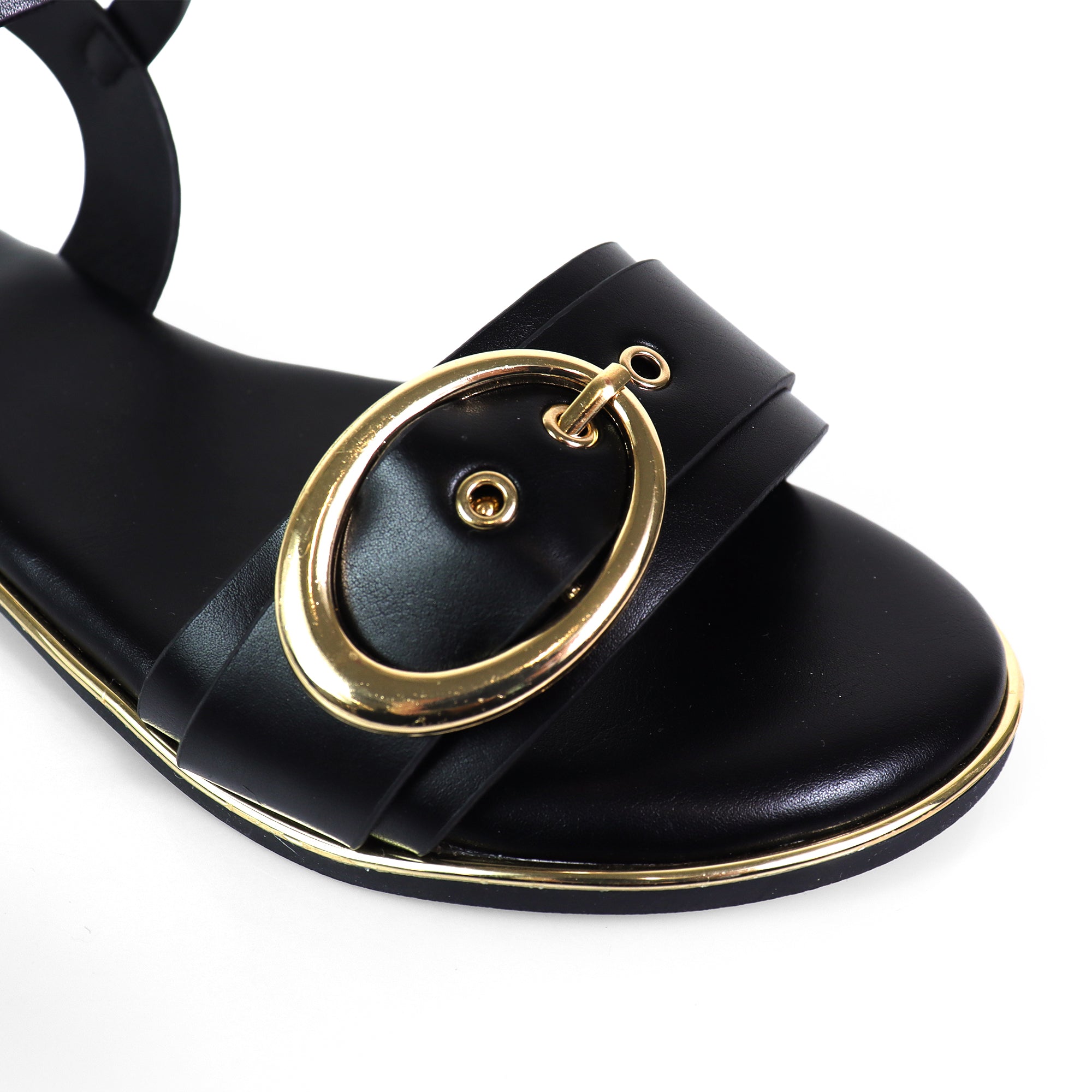 TANIA-1 BUCKLE STRAP SANDAL BLACK