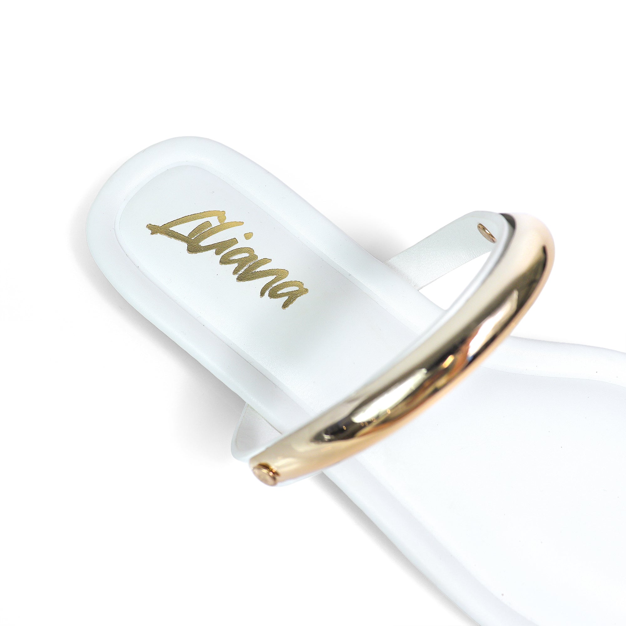 TIRAS-1 WINK TOE RING SILDE FLAT WHITE
