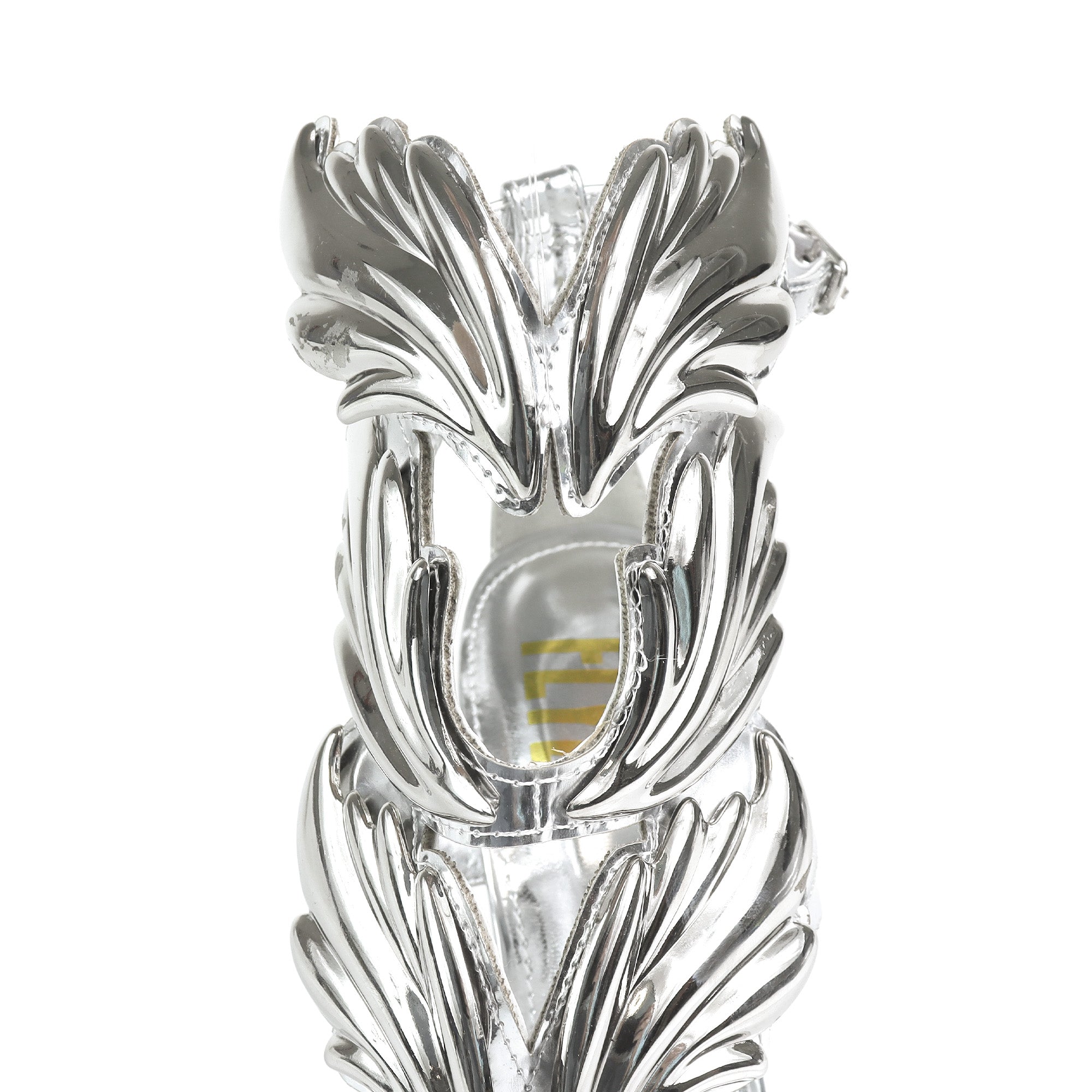 TISHA-151 HEEL WITH WING DESIGN SILVER