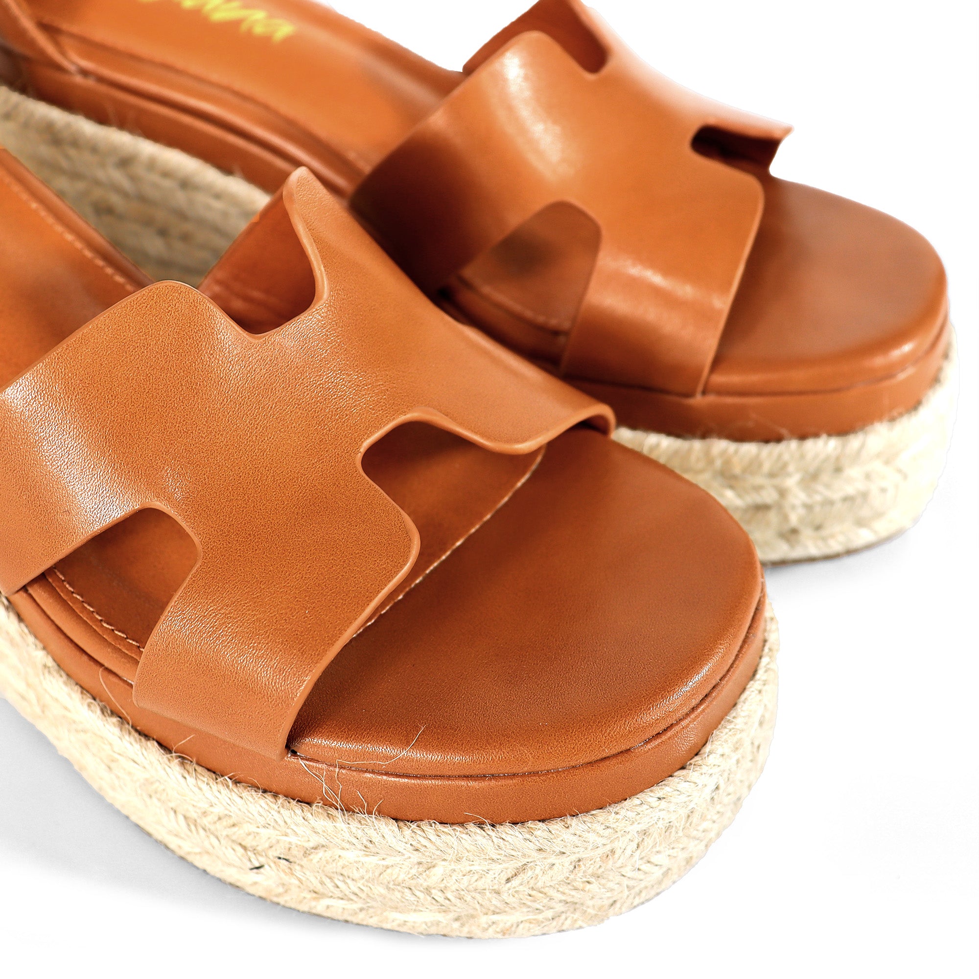 TORA-2 OPEN TOE ANKLE WITH/PLATFORM ESPADRILLE TAN