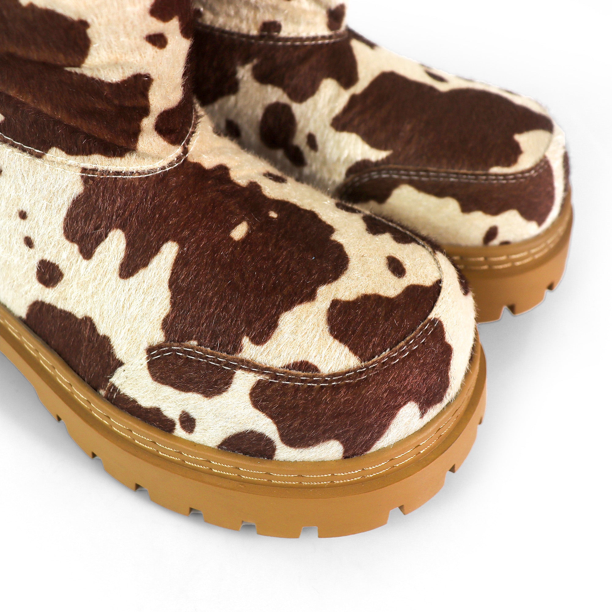 TORRIA-2 ROUND TOE ALASKA ANKLE BOOTS W/ LUG SOLE MOCHA COW