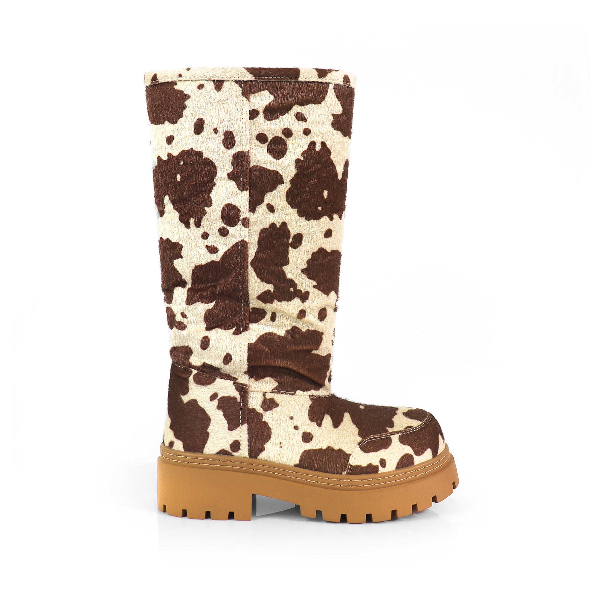 TORRIA-2 ROUND TOE ALASKA ANKLE BOOTS W/ LUG SOLE MOCHA COW