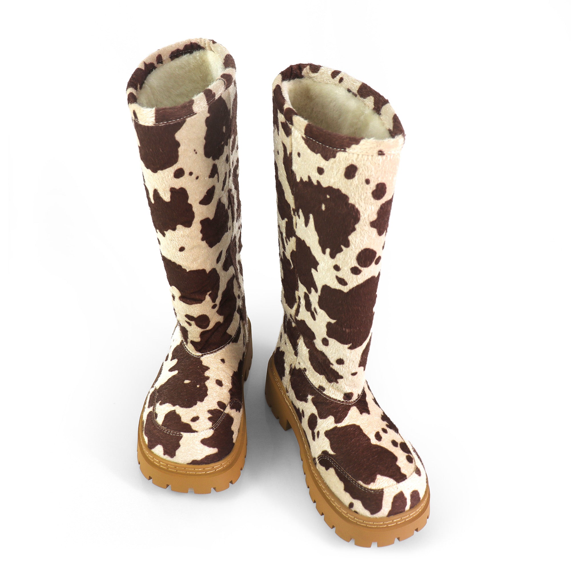 TORRIA-2 ROUND TOE ALASKA ANKLE BOOTS W/ LUG SOLE MOCHA COW