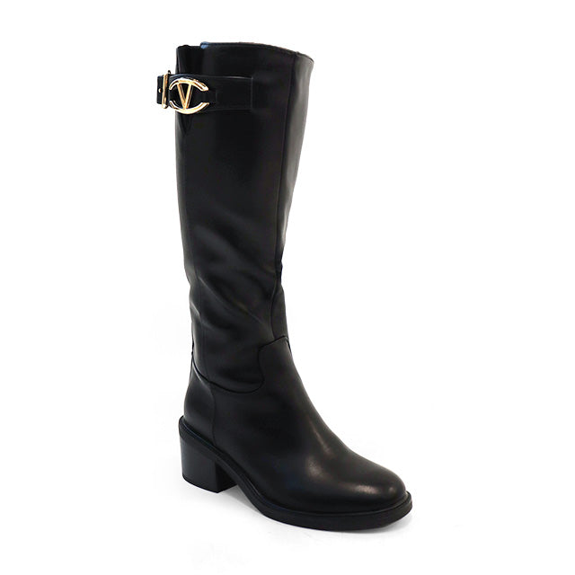 TROOPER-1 KNEE HIGH ELEGANT BOOTS BLACK