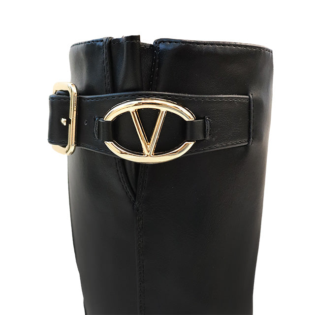 TROOPER-1 KNEE HIGH ELEGANT BOOTS BLACK