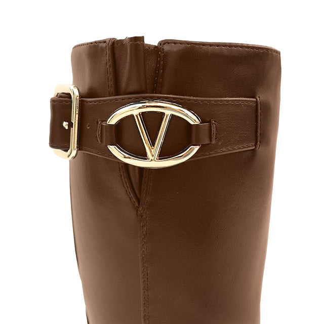 TROOPER-1 KNEE HIGH ELEGANT BOOTS BROWN