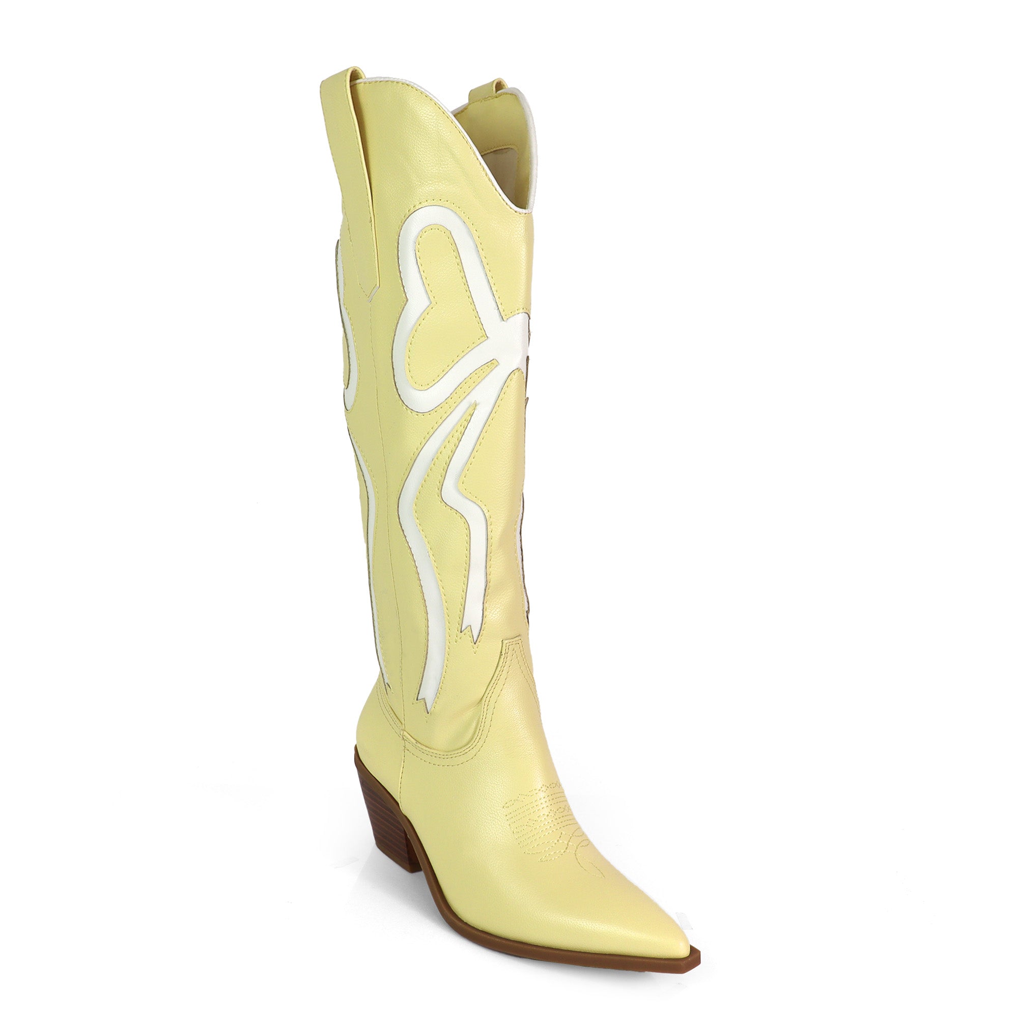 TRUETT-1 WESTERN COWBOY BOOTIE W/ BOW DETAIL BUTTER