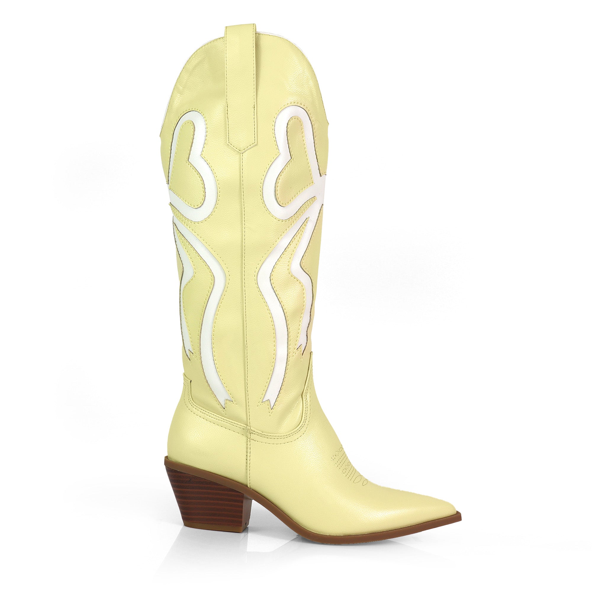 TRUETT-1 WESTERN COWBOY BOOTIE W/ BOW DETAIL BUTTER
