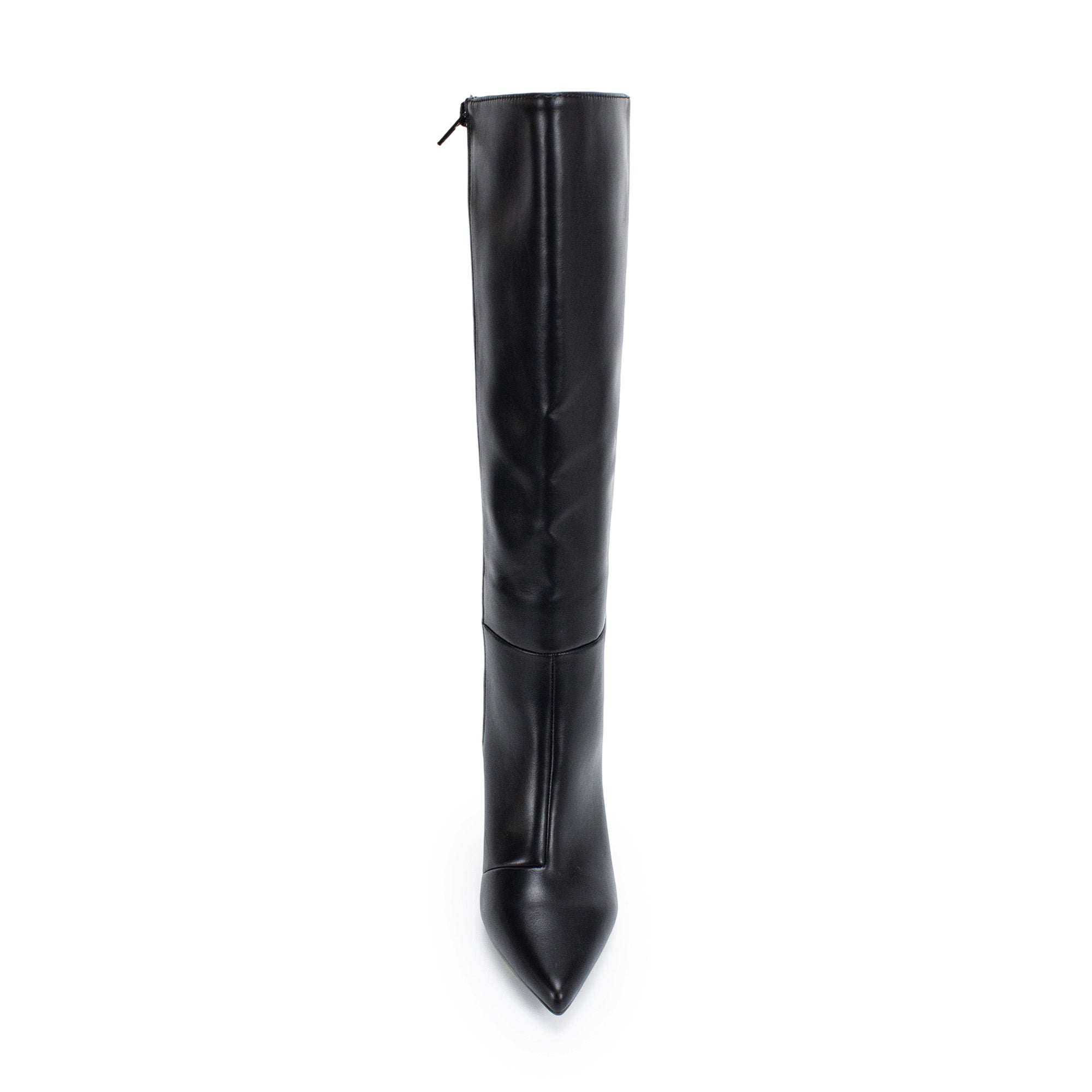 VANESSA-3 KNEE HEIGHT BOOTS BLACK BLACK PU