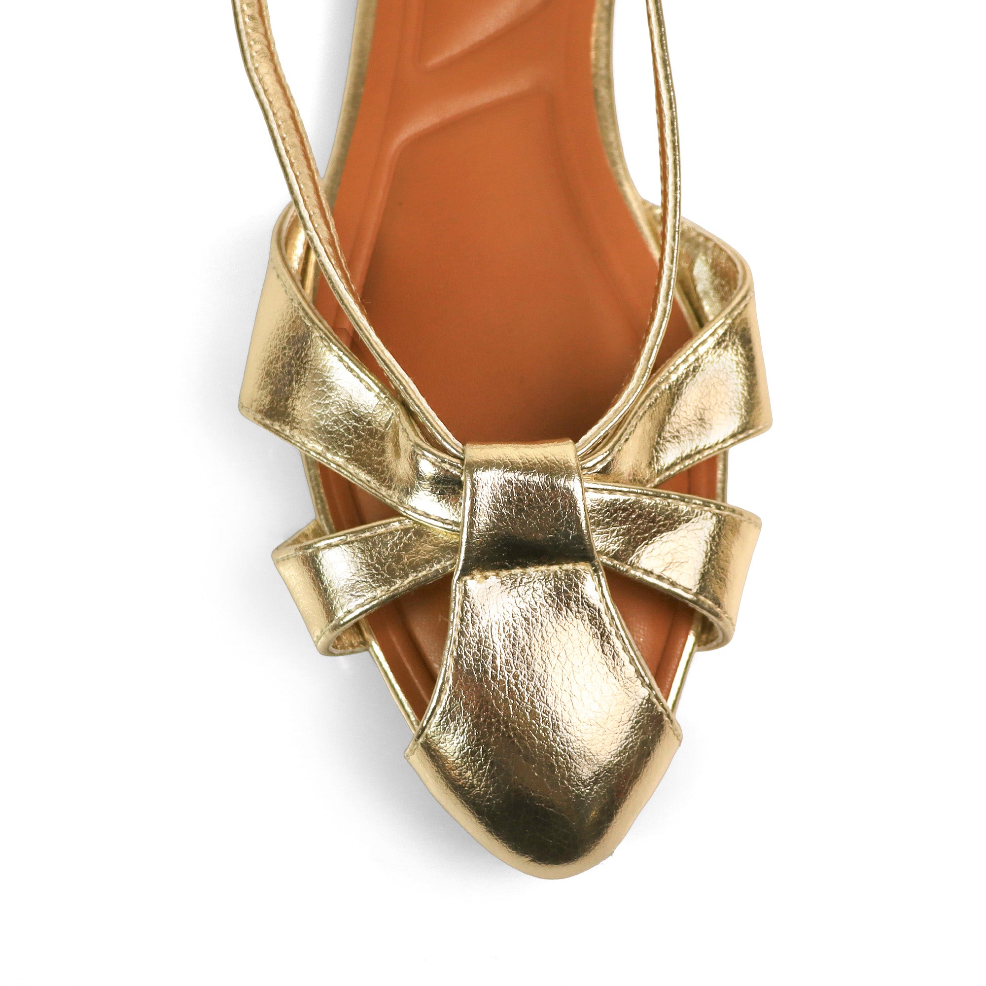 VERANO-5 STRAP SLINGBACK SANDAL GOLD