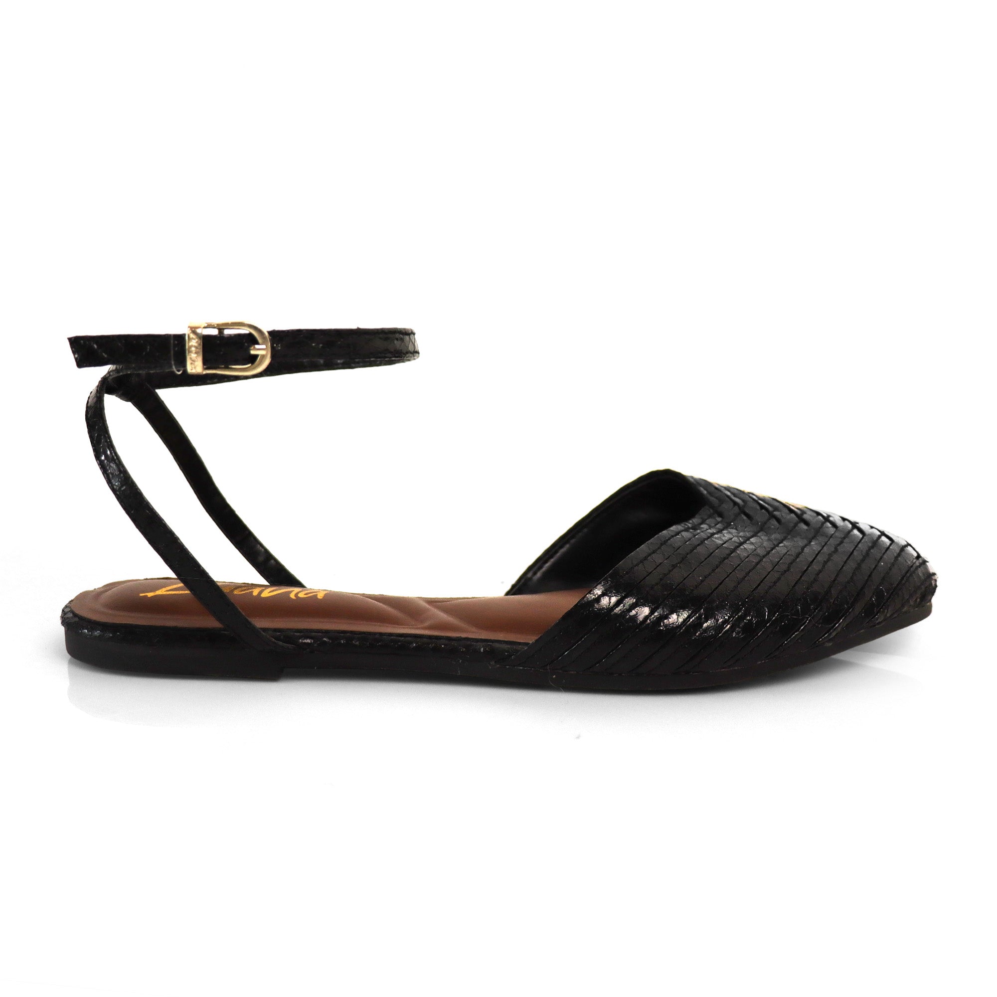 VERANO-6 STRAP SLINGBACK SANDAL BLACK