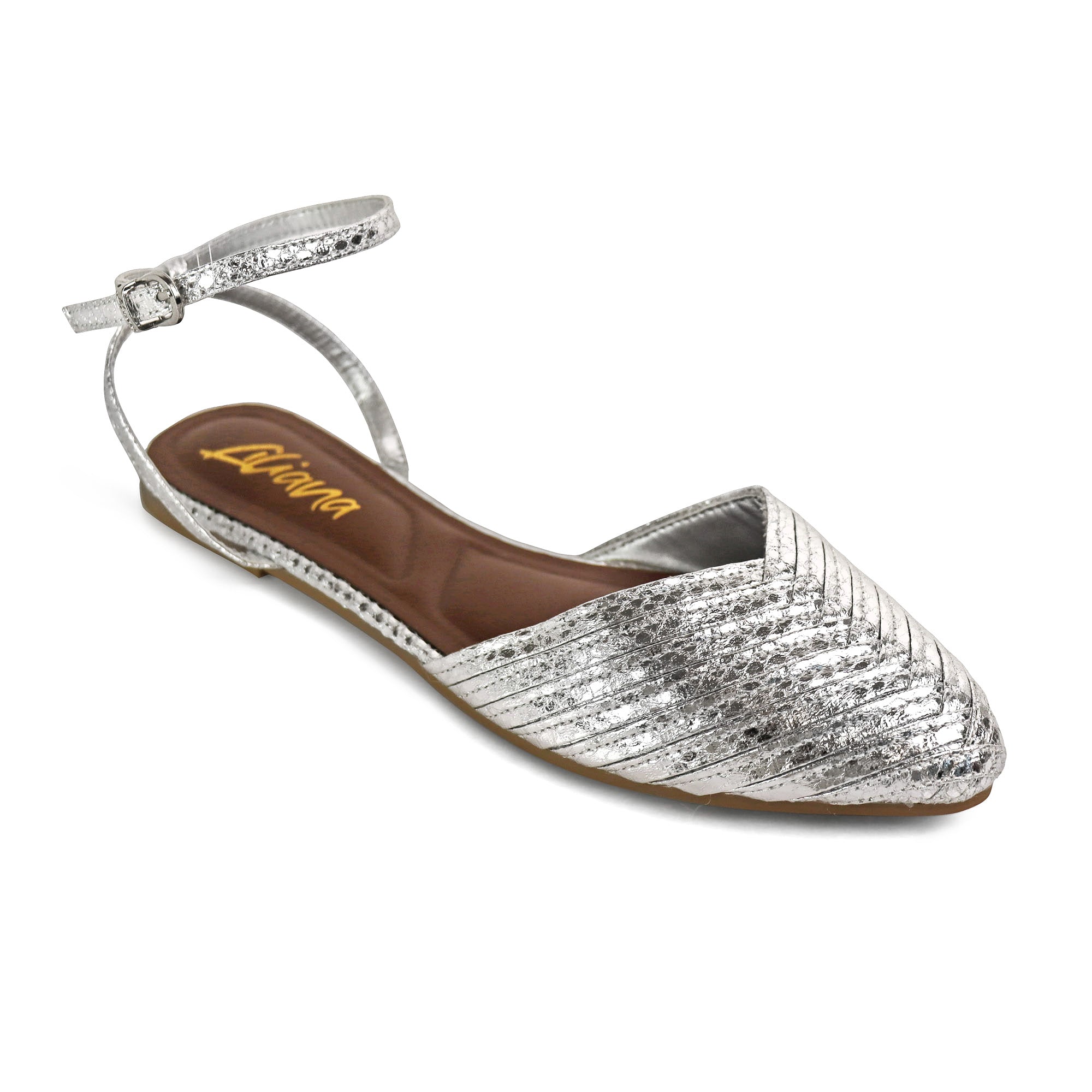 VERANO-6 STRAP SLINGBACK SANDAL SILVER
