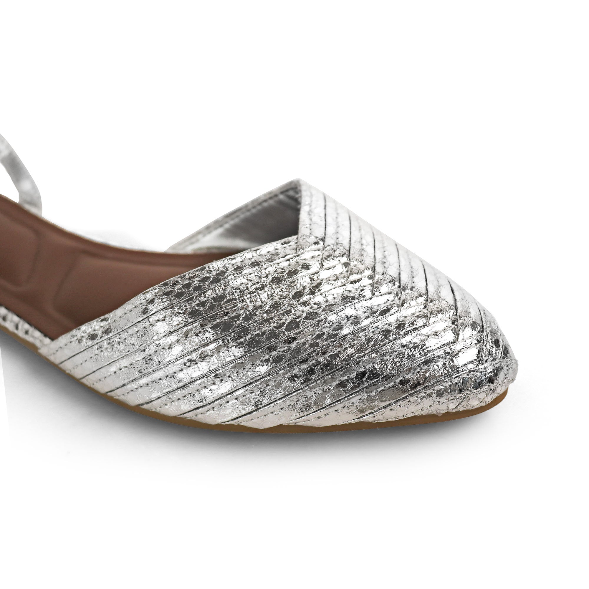 VERANO-6 STRAP SLINGBACK SANDAL SILVER