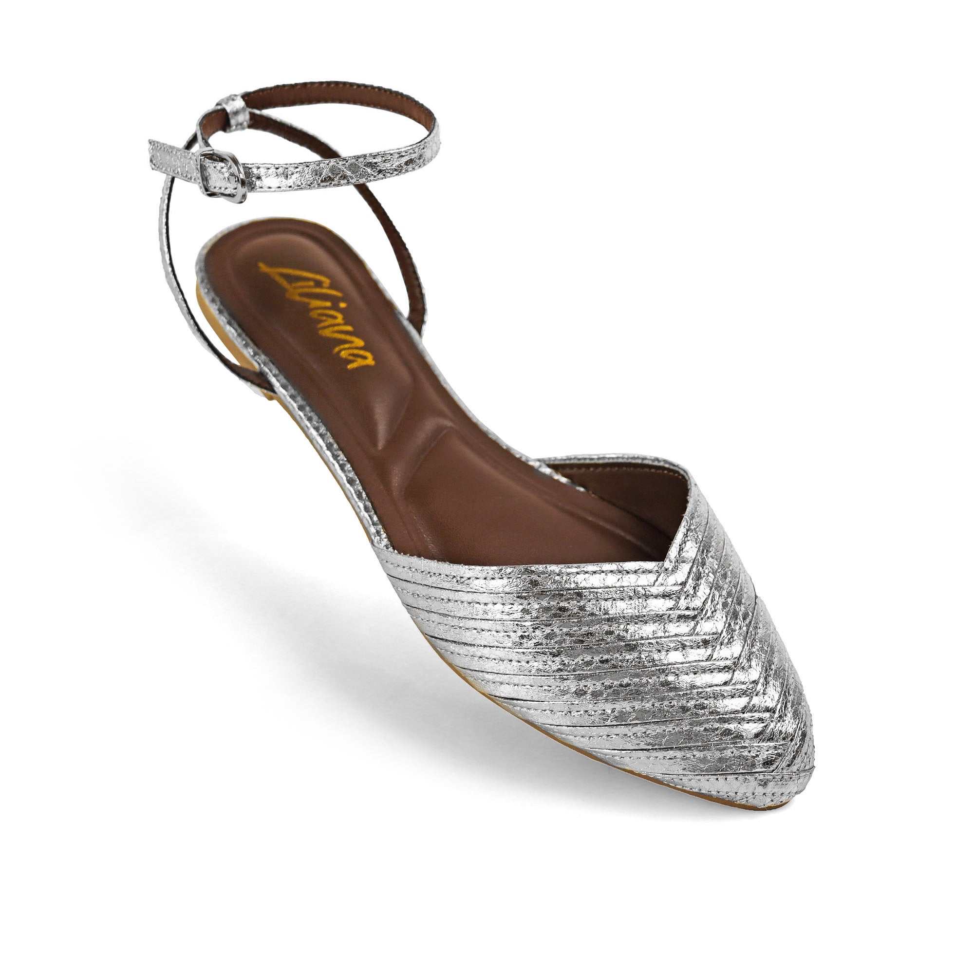 VERANO-6 STRAP SLINGBACK SANDAL SILVER