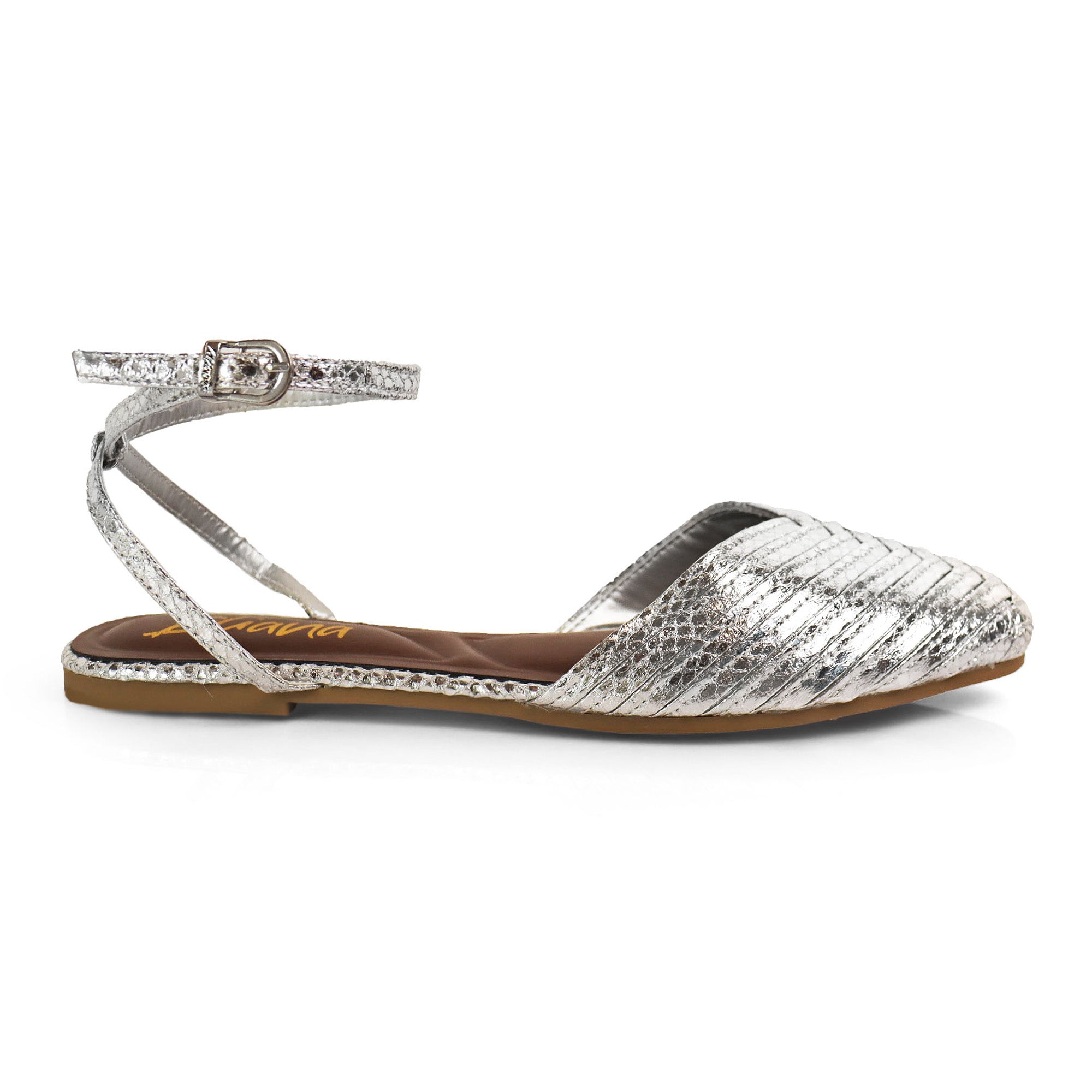 VERANO-6 STRAP SLINGBACK SANDAL SILVER