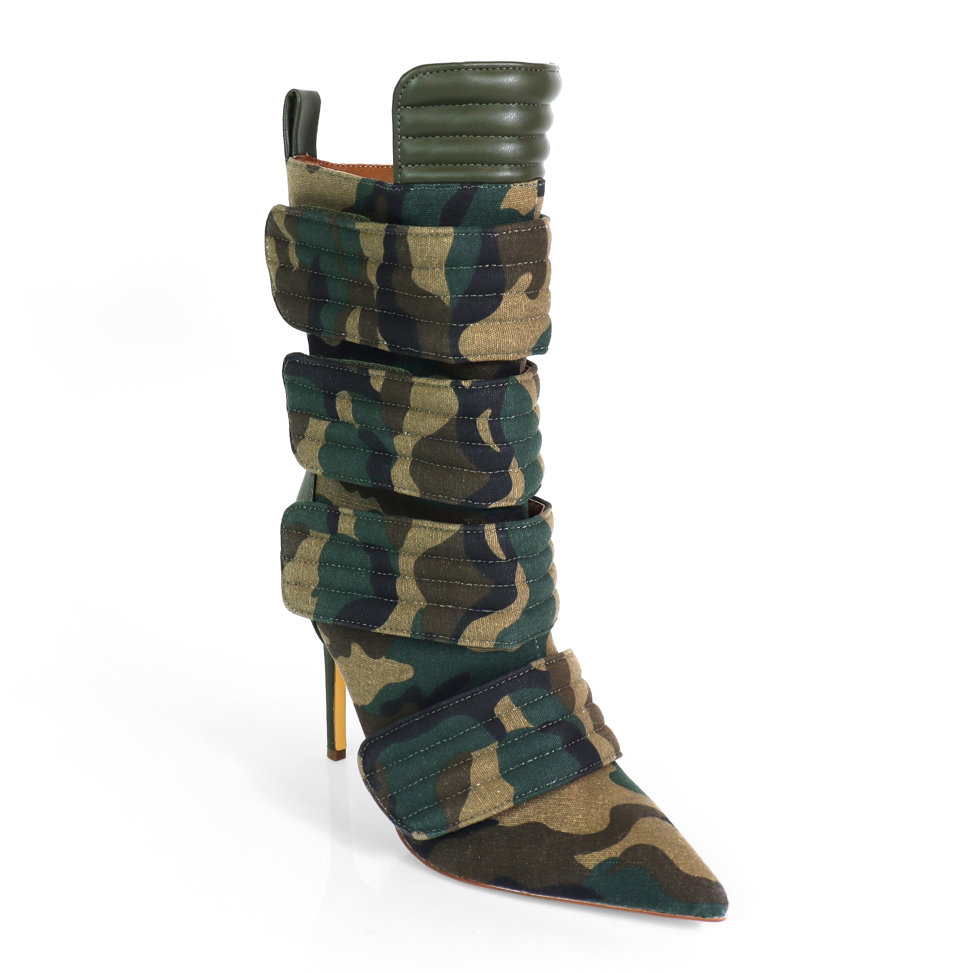 VITTO-130 POINTED TOE PANELBOOTIE W/ HEEL CAMOFLAUGE