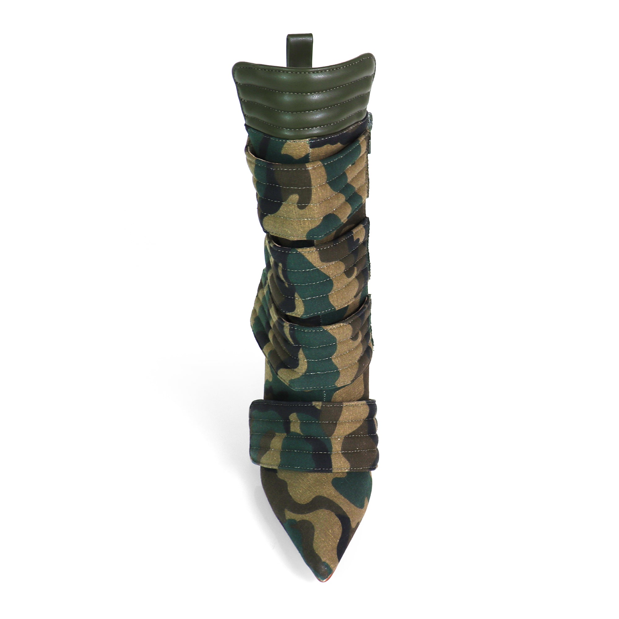 VITTO-130 POINTED TOE PANELBOOTIE W/ HEEL CAMOFLAUGE