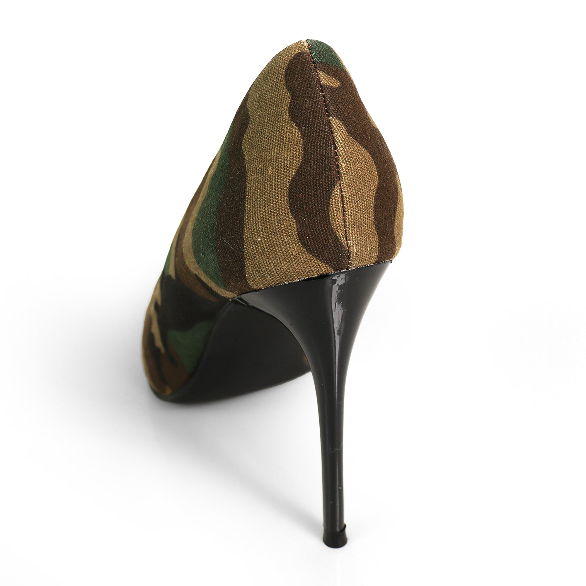 VIVIENNE-1 PATENTED POINTY TOE HEEL CAMOUFLAGE