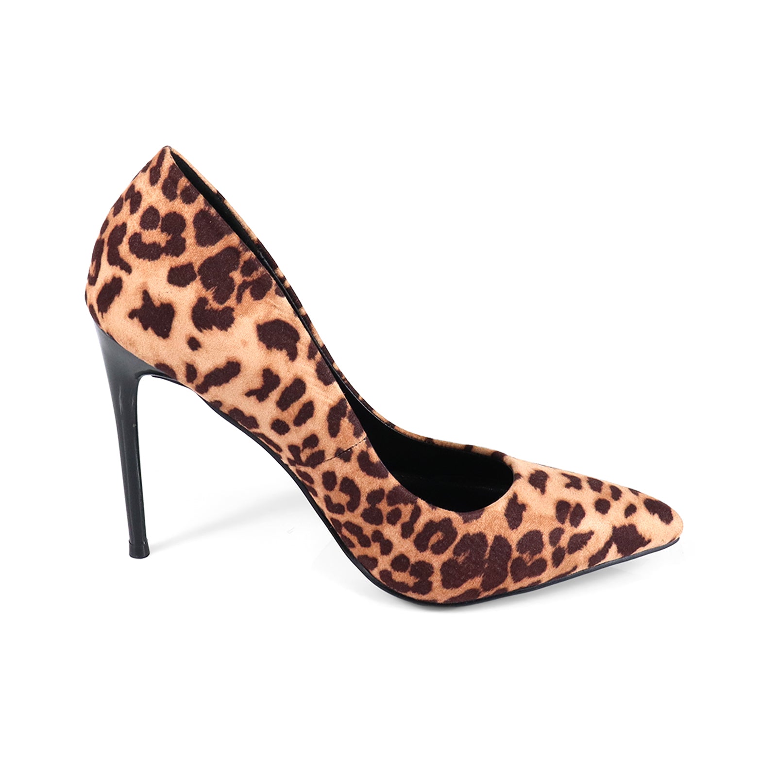 VIVIENNE-1 PATENTED POINTY TOE HEEL LEOPARD