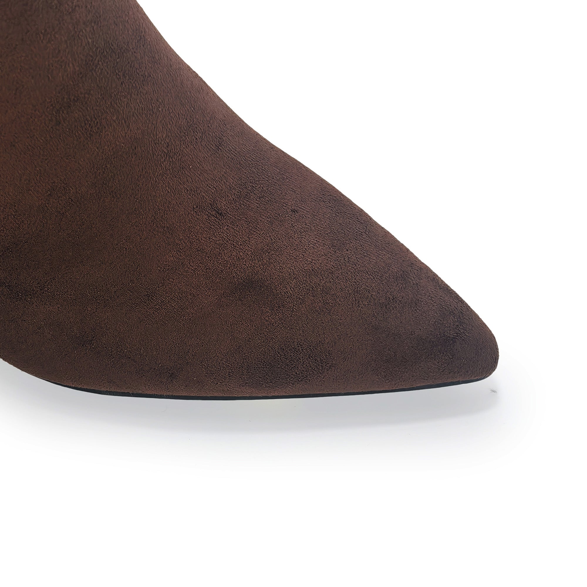 WATCHING-1 KNEE HIGH BOOTS W/ HEEL CHOCOLATE