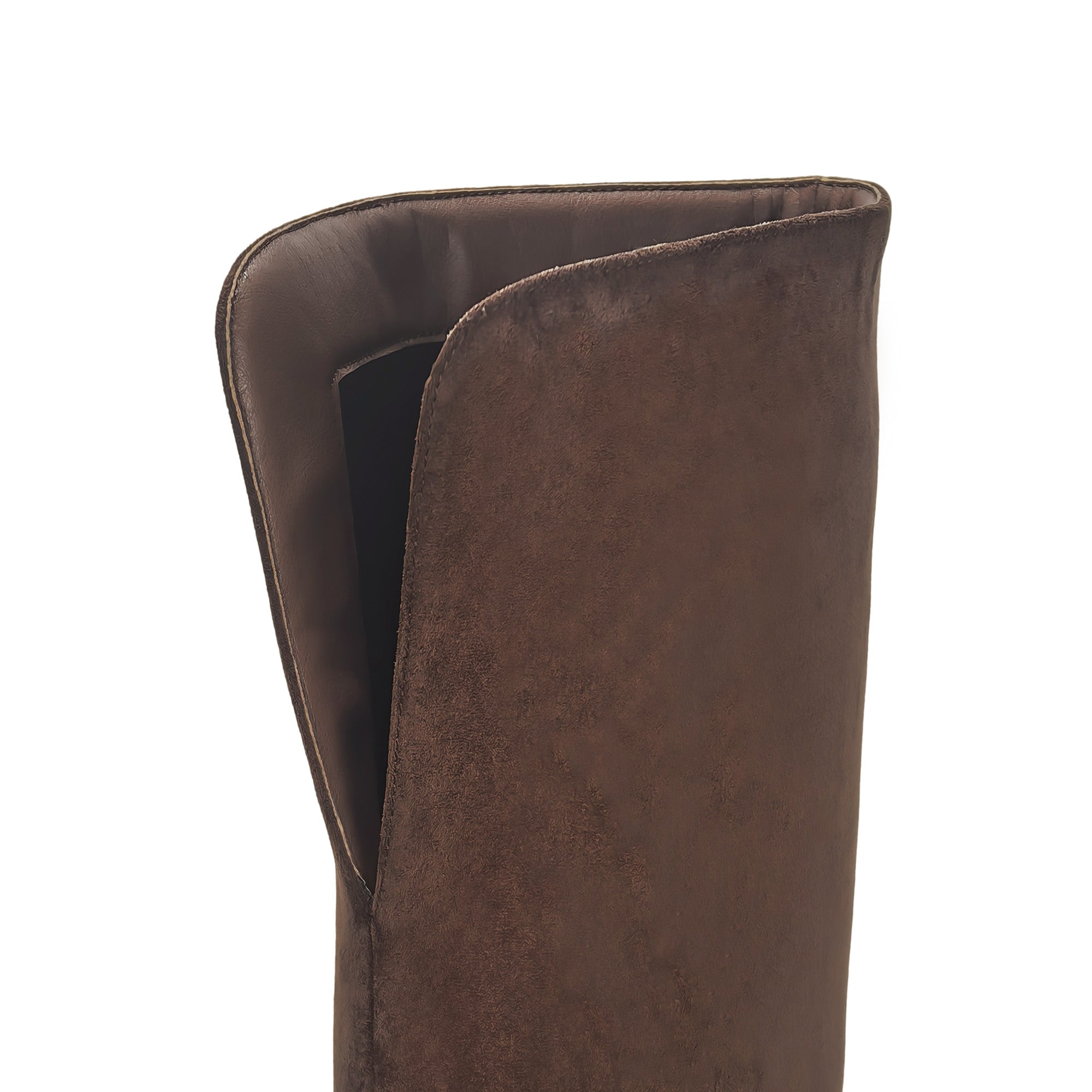 WATCHING-1 KNEE HIGH BOOTS W/ HEEL CHOCOLATE