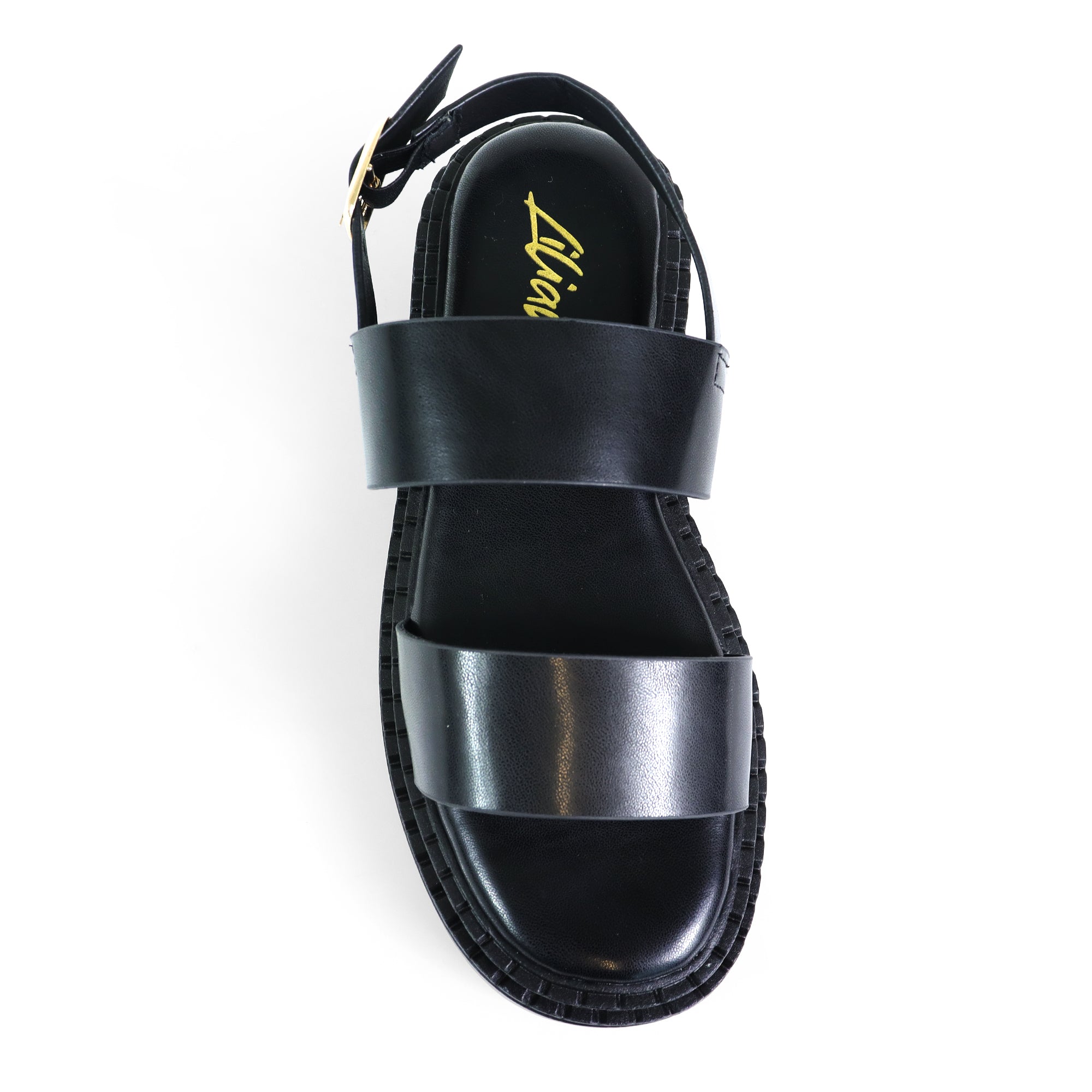 WENDY-2 CHUNCKY GLADIATOR PLATFORM SANDAL BLACK