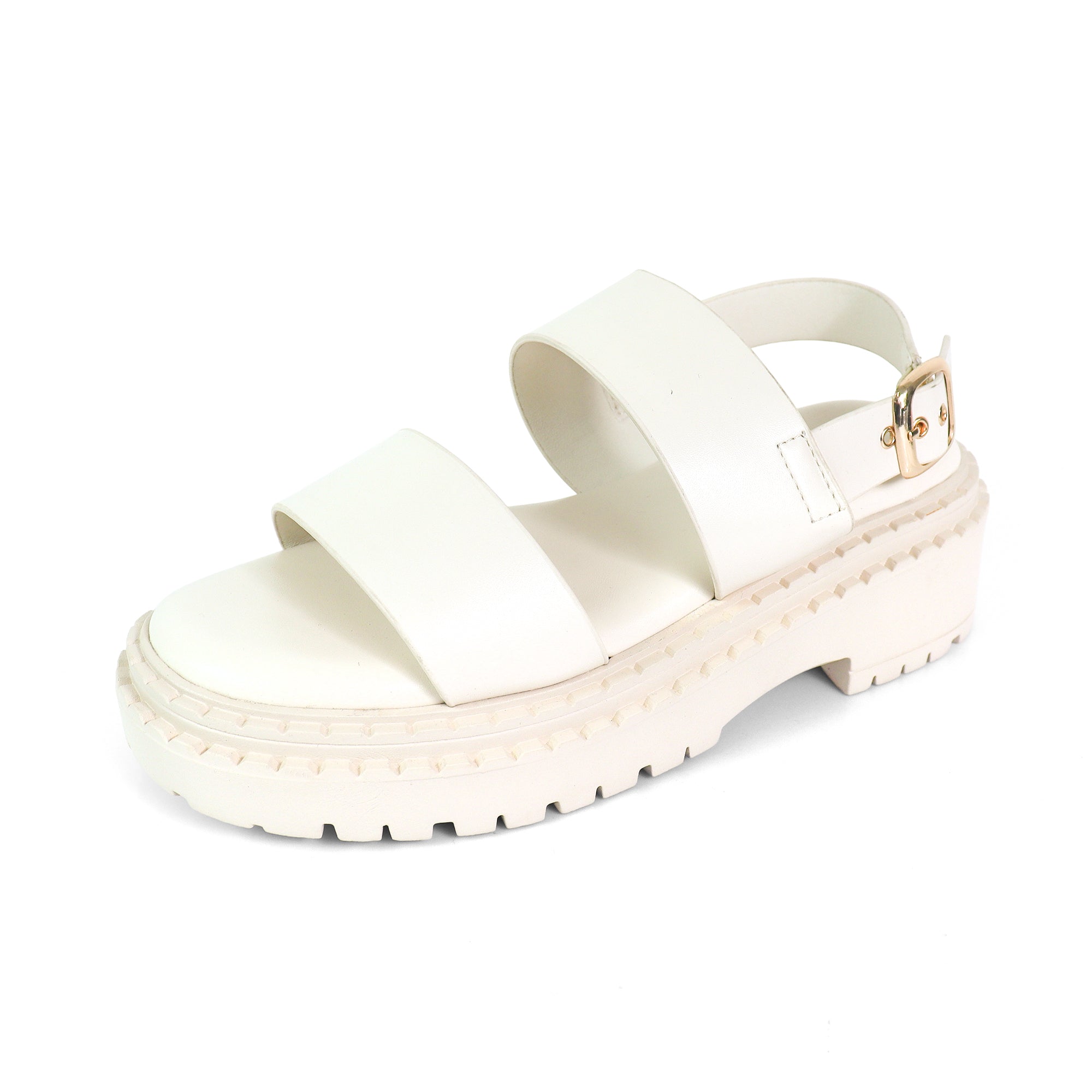 WENDY-2 CHUNCKY GLADIATOR PLATFORM SANDAL IVORY