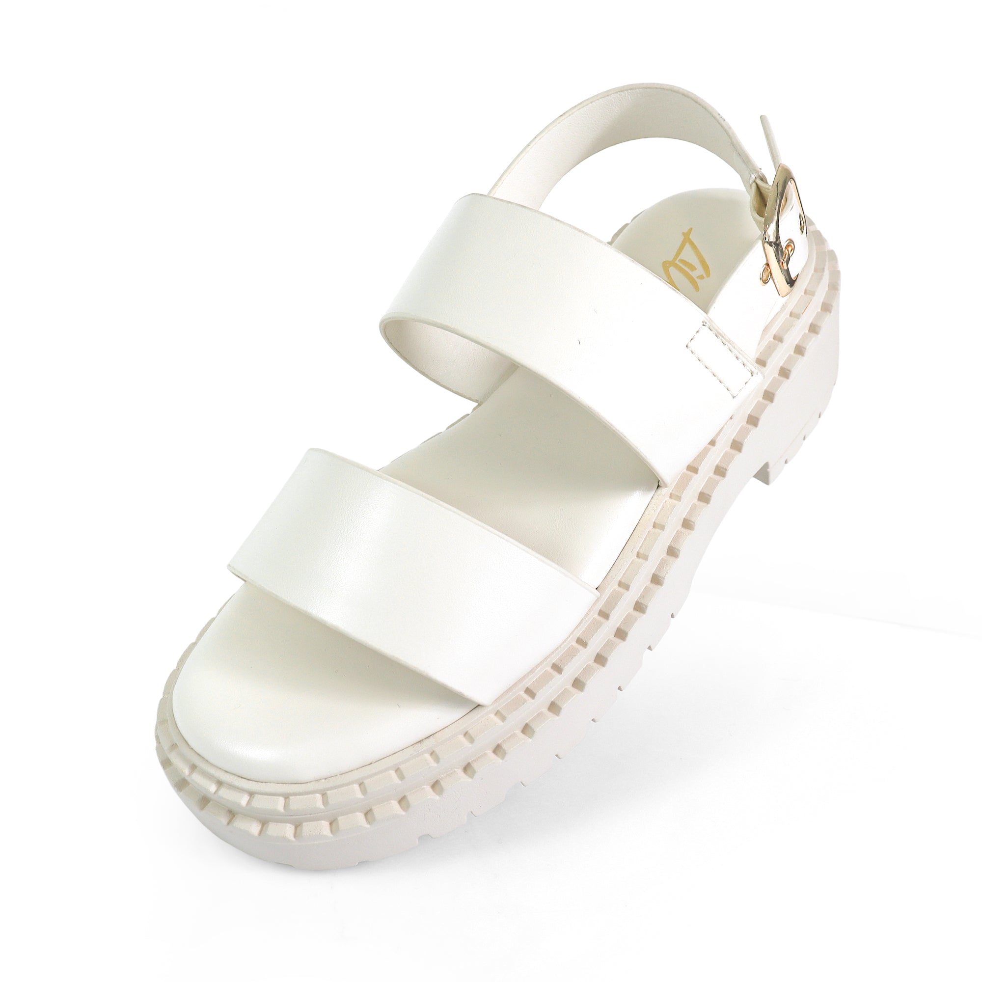 WENDY-2 CHUNCKY GLADIATOR PLATFORM SANDAL IVORY