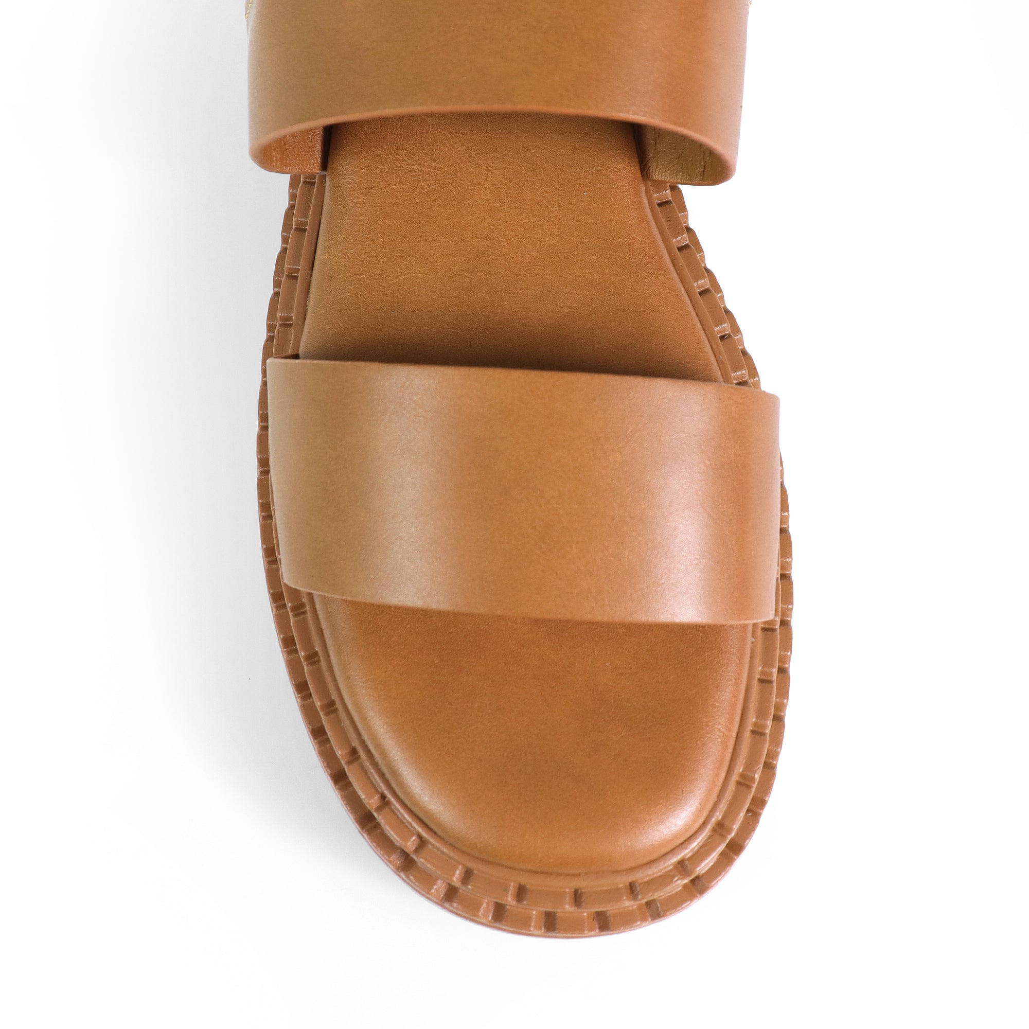 WENDY-2 CHUNCKY GLADIATOR PLATFORM SANDAL TAN