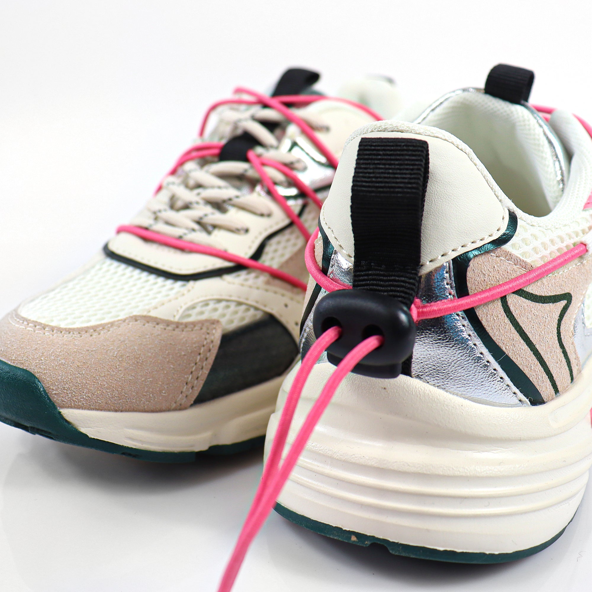 WILMA-1 SPORTY SNEAKER WHITE/PINK