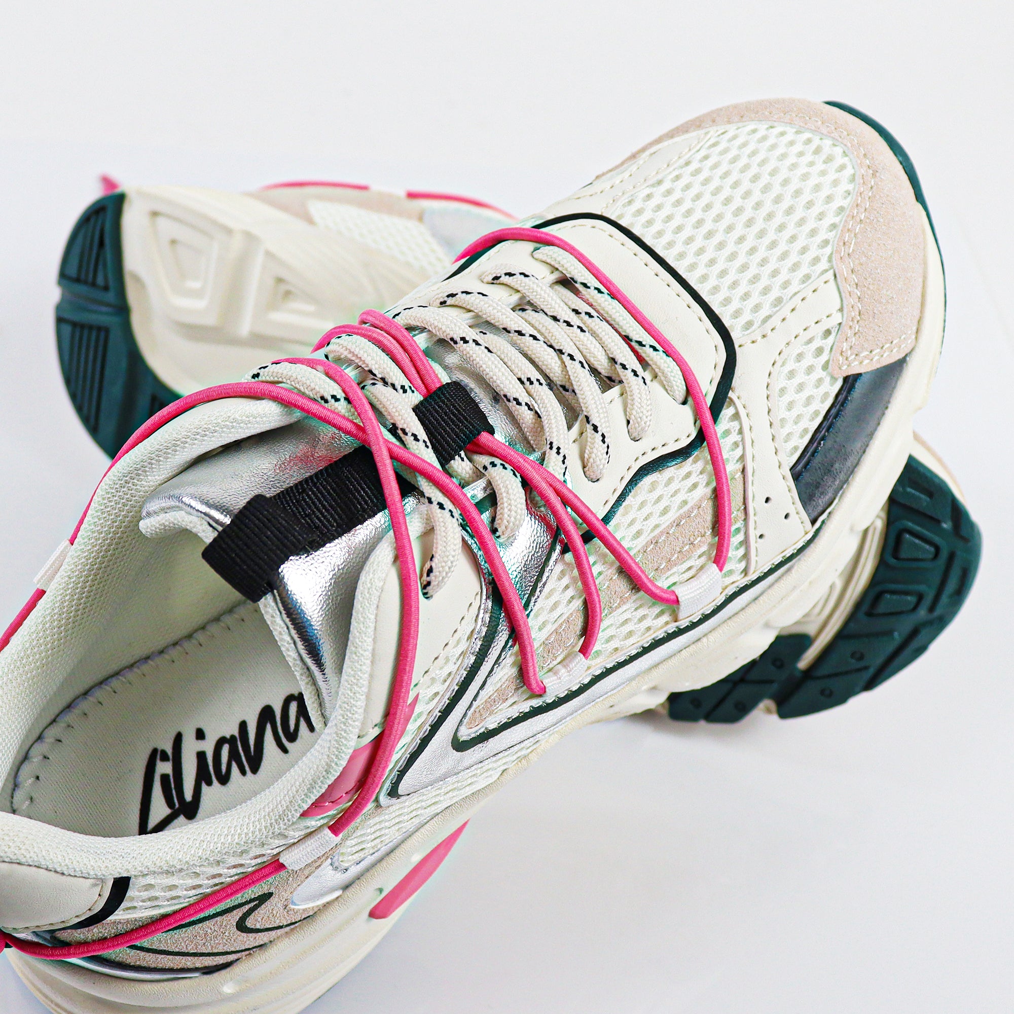 WILMA-1 SPORTY SNEAKER WHITE/PINK