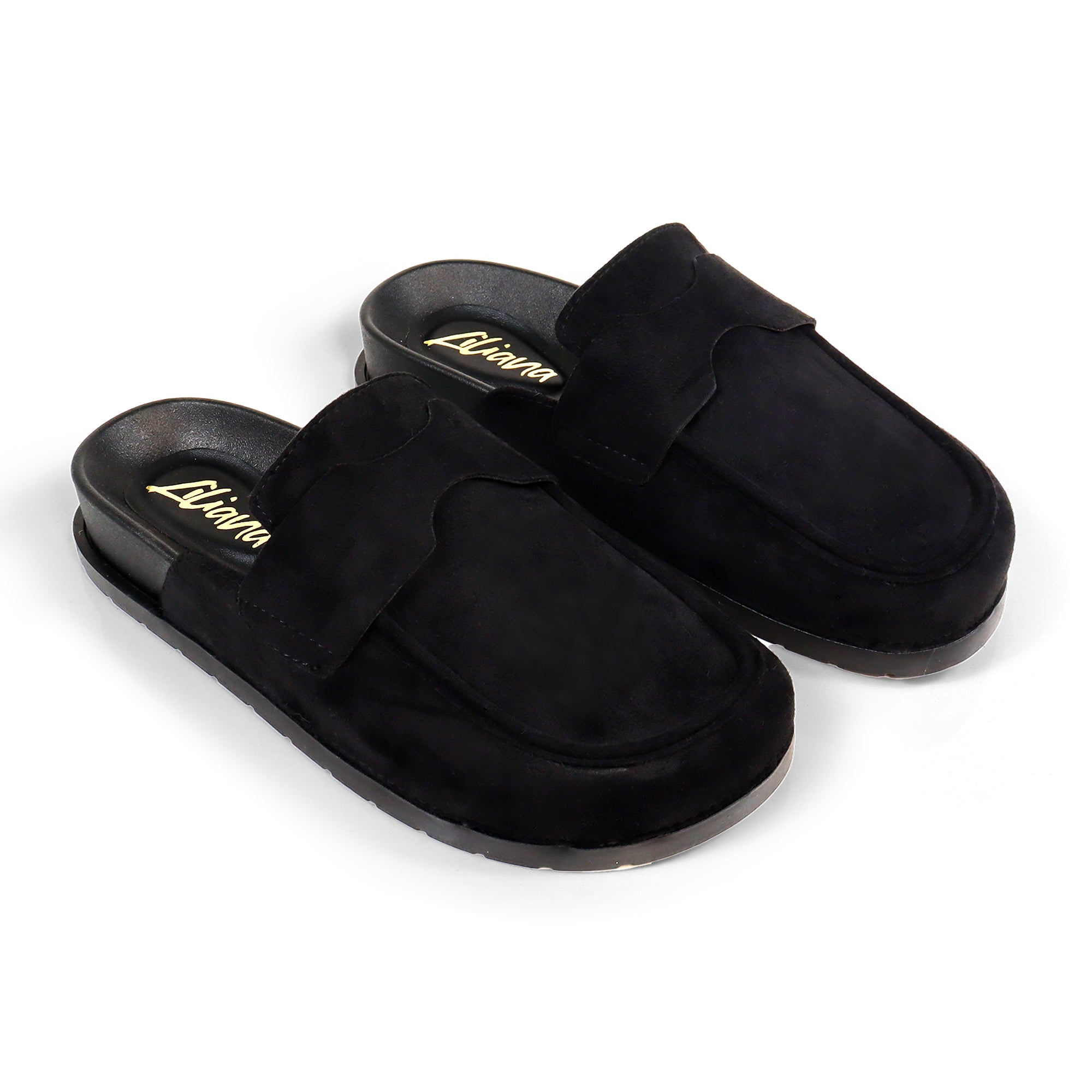 WILSON-2 SINGLE SOLE LOW CHUNKY HEEL BLACK