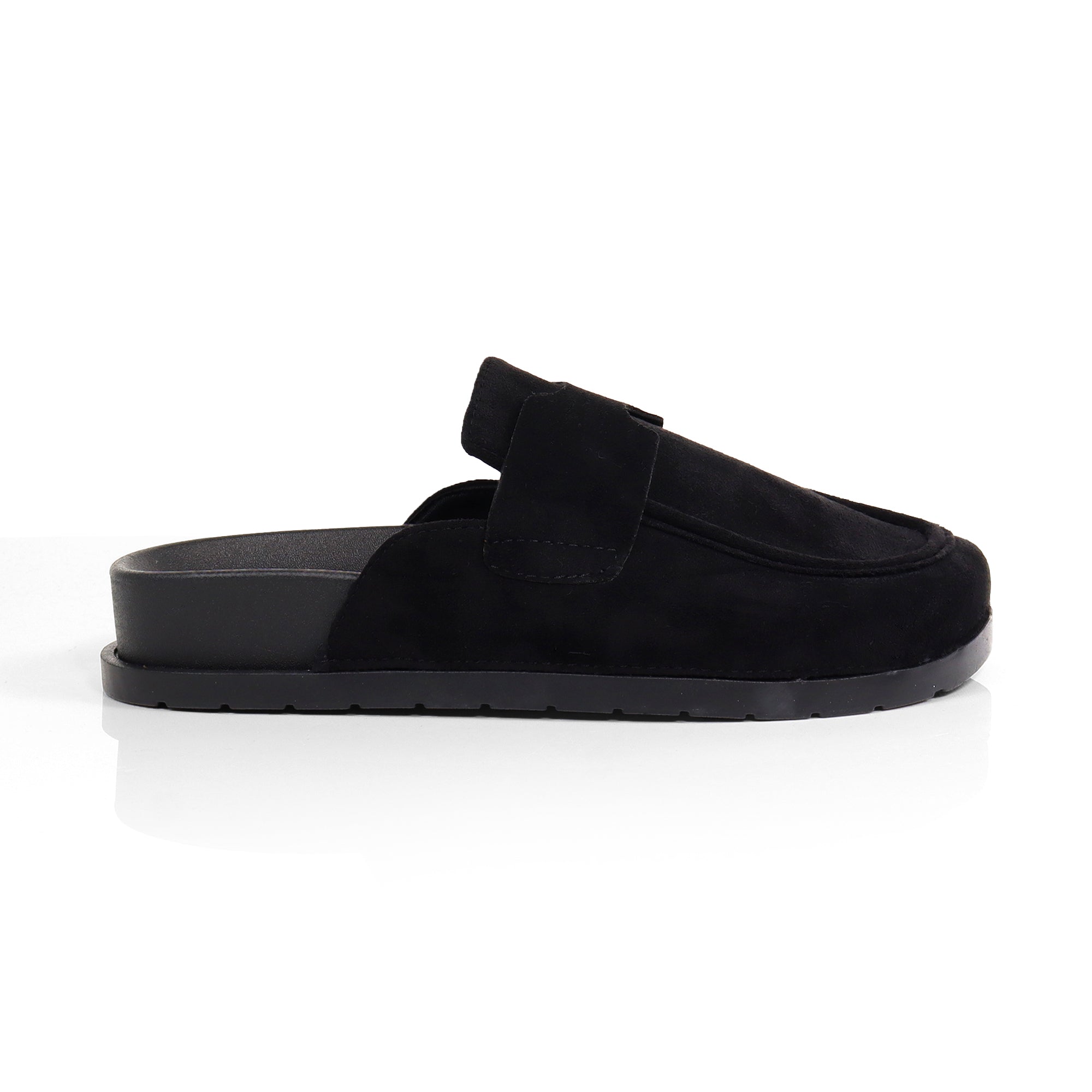 WILSON-2 SINGLE SOLE LOW CHUNKY HEEL BLACK