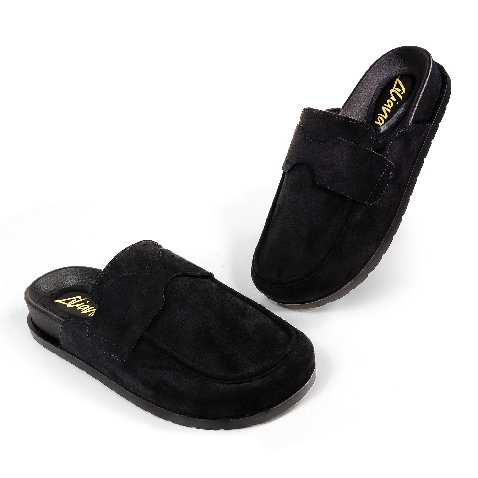 WILSON-2 SINGLE SOLE LOW CHUNKY HEEL BLACK