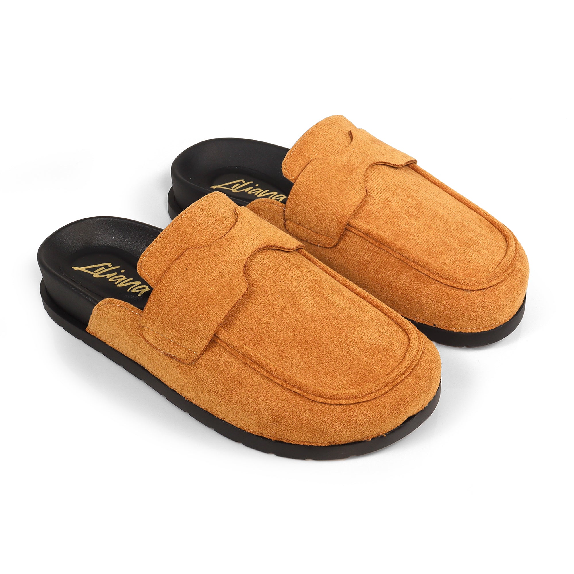 WILSON-2 SINGLE SOLE LOW CHUNKY HEEL CAMEL