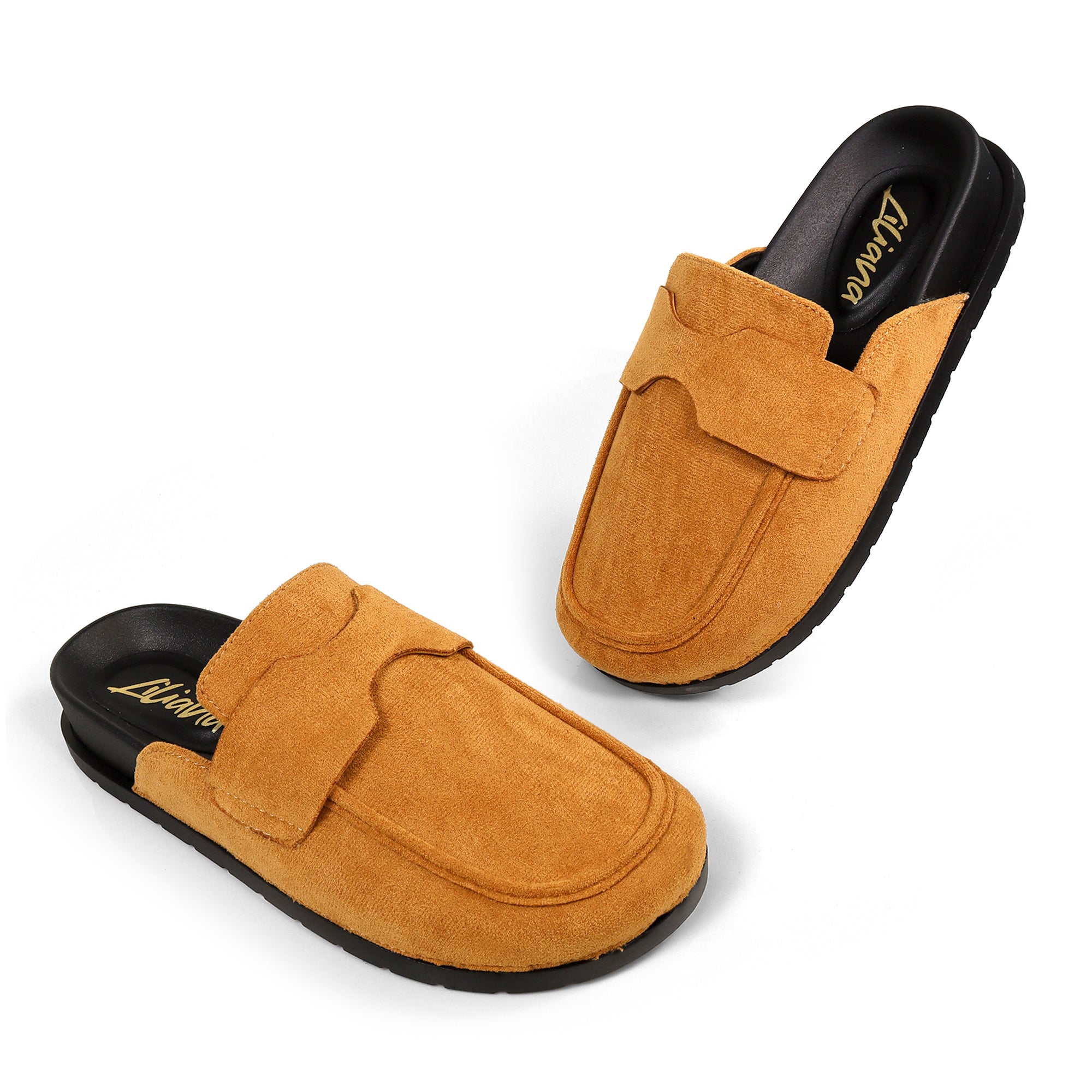 WILSON-2 SINGLE SOLE LOW CHUNKY HEEL CAMEL