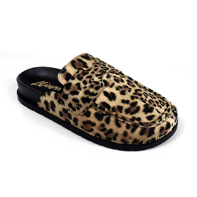 WILSON-2 SINGLE SOLE LOW CHUNKY HEEL LEOPARD