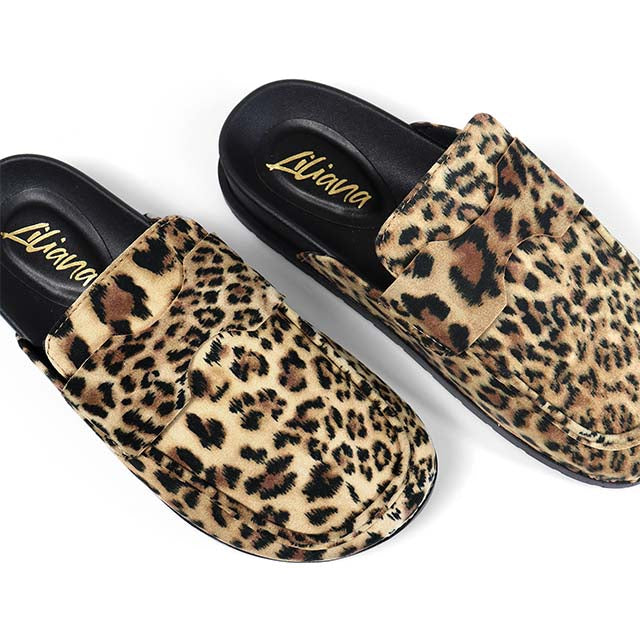 WILSON-2 SINGLE SOLE LOW CHUNKY HEEL LEOPARD