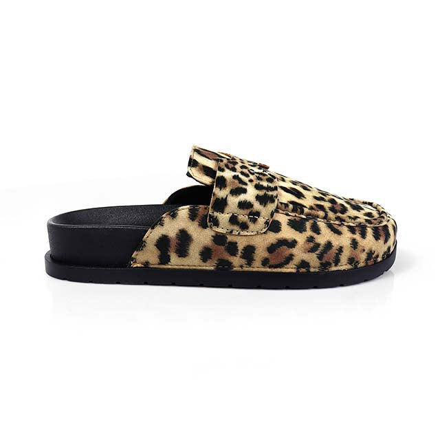 WILSON-2 SINGLE SOLE LOW CHUNKY HEEL LEOPARD