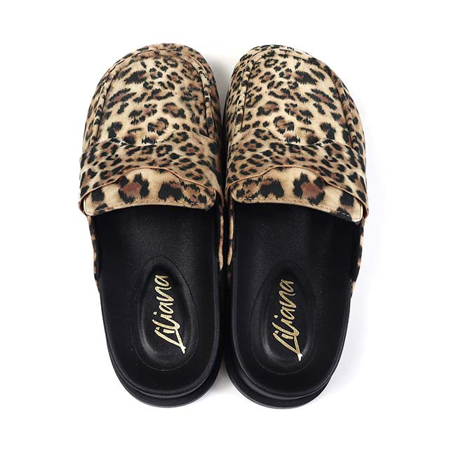WILSON-2 SINGLE SOLE LOW CHUNKY HEEL LEOPARD