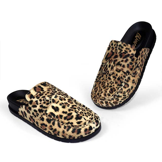 WILSON-2 SINGLE SOLE LOW CHUNKY HEEL LEOPARD