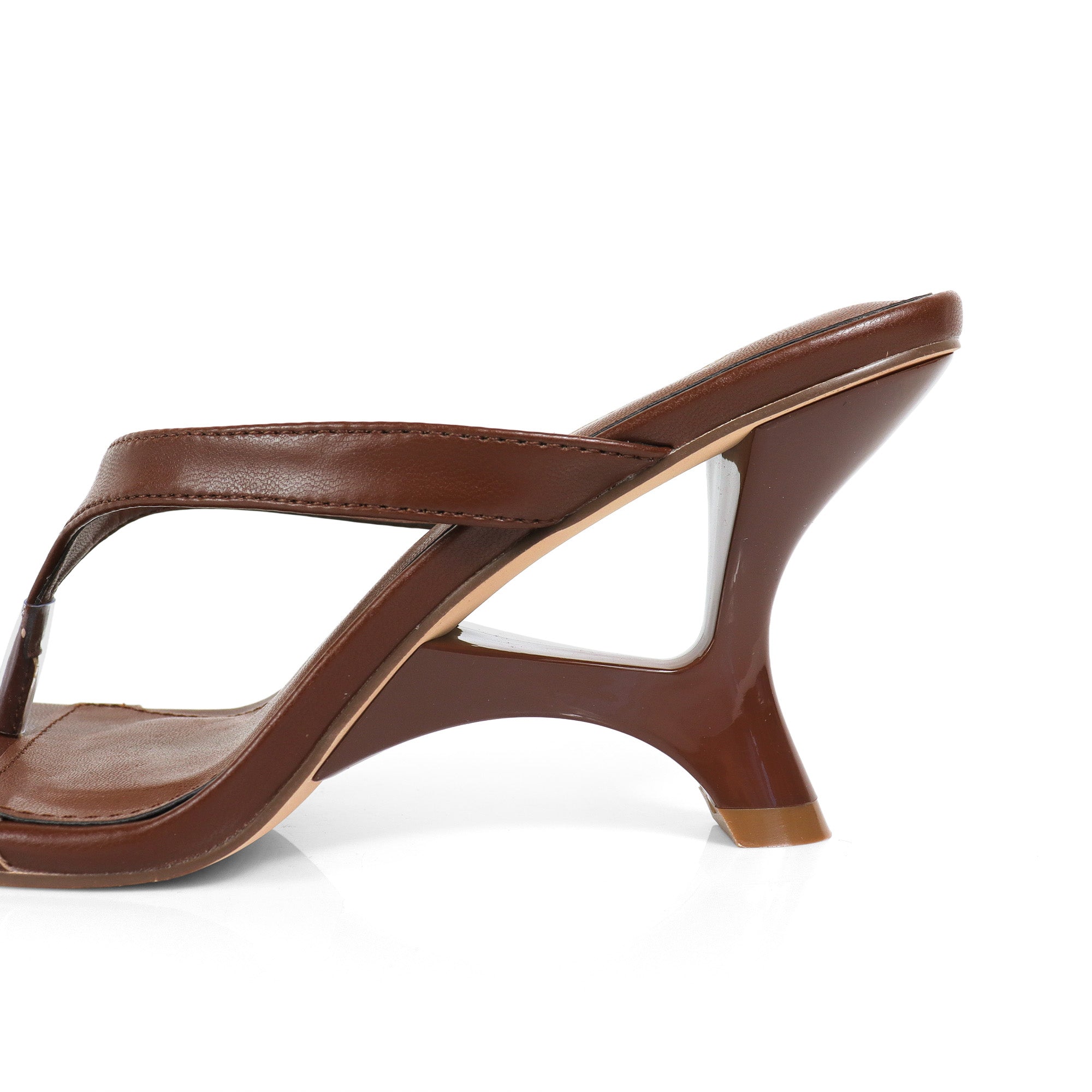 ZARRA-1 THONG W/ SPECIAL HEEL BROWN
