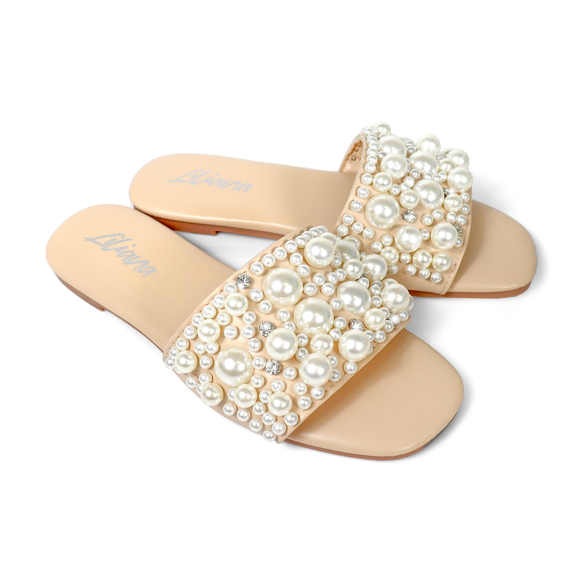 ZARYA-2 PEARL W/RHINESTONE SLIDE NUDE