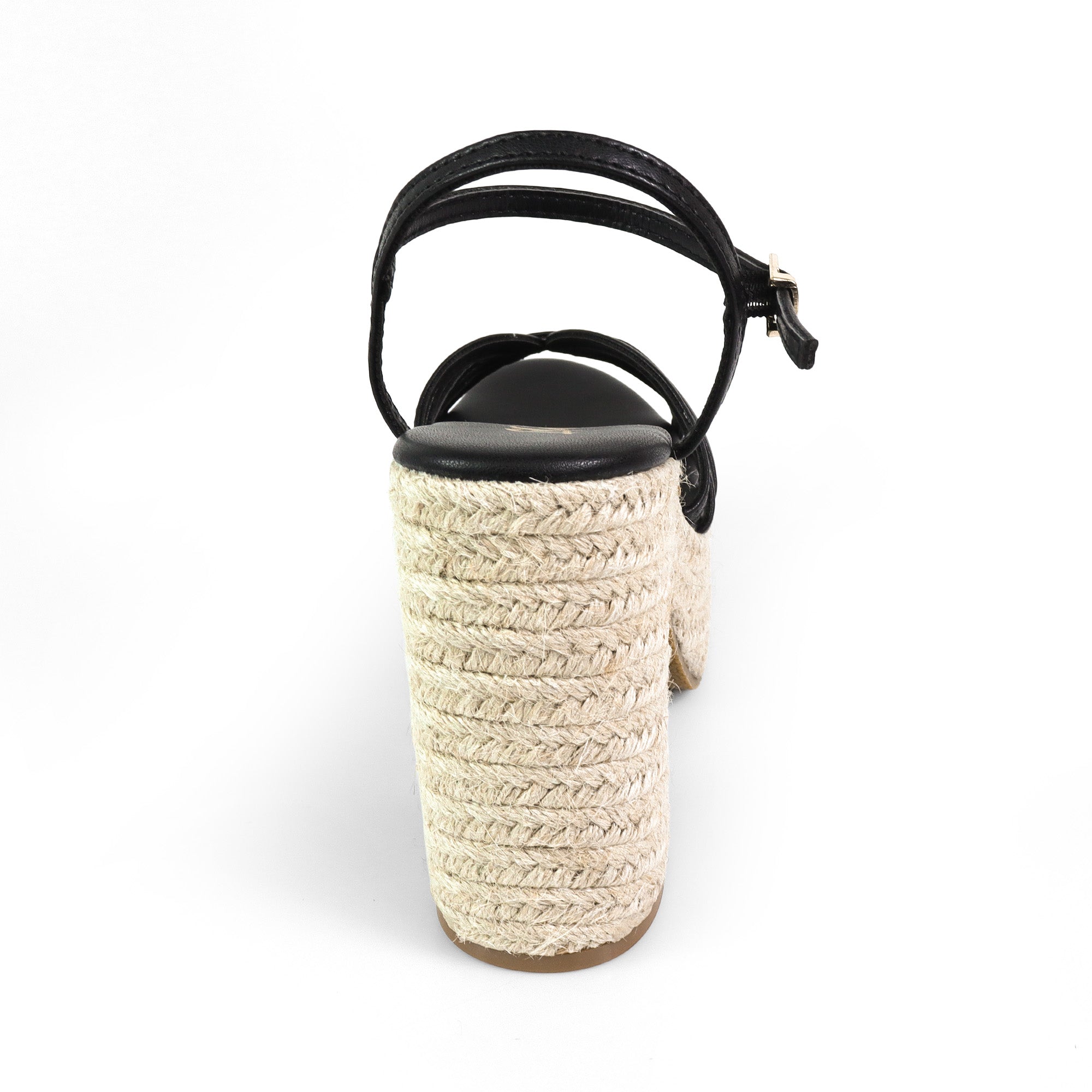 ZELLNY-2 ESPADRILLE HEEL WEDGE BLACK