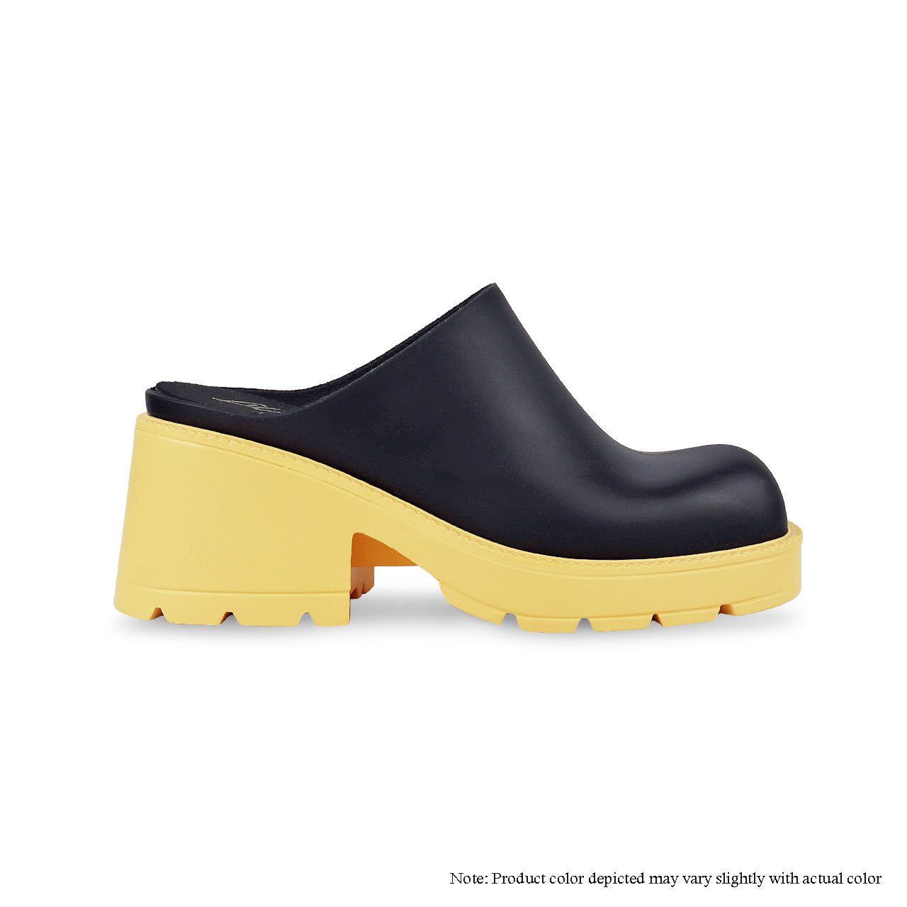 CRAIG-1 HEEL CLOSED TOE MULE-BLACK/BUTTER - Liliana Shoes