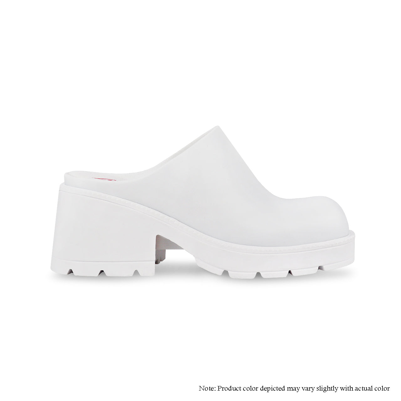 CRAIG-1 HEEL CLOSED TOE MULE-WHITE - Liliana Shoes
