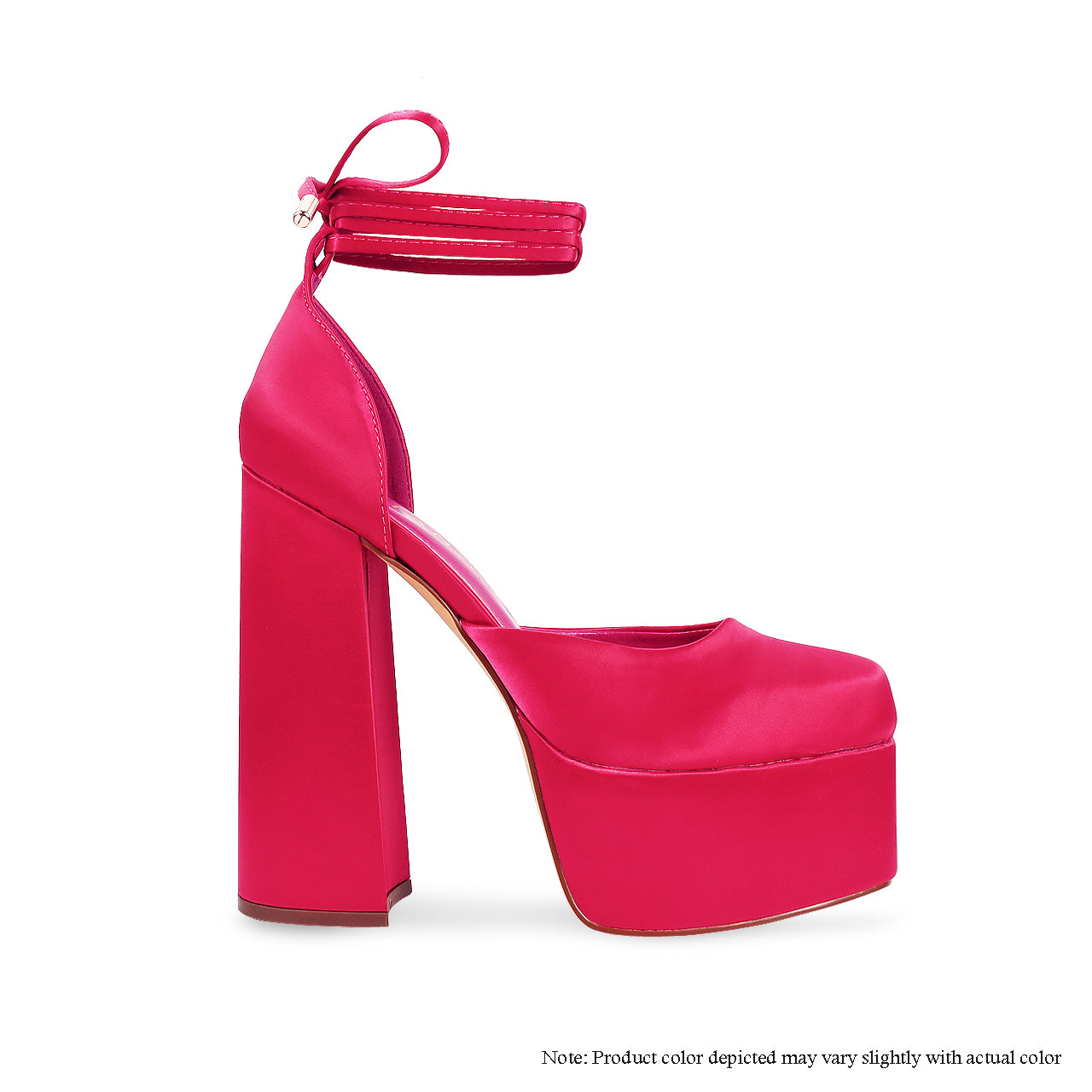 SIMONE-1 HIGH PLATFORM & CHUNKY HEEL CLOSED TOE PUMP-PINK - Liliana Shoes